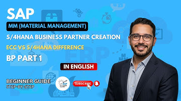 SAP S/4HANA Business Partner Creation | ECC vs S/4HANA Difference | BP Part 1 | For Freshers