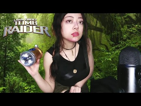 🌿 ASMR | LARA CROFT 🖤 | EXÁMEN DE NERVIOS CRANEALES 🧠 | EN LA SELVA 🌿| Tom Raider