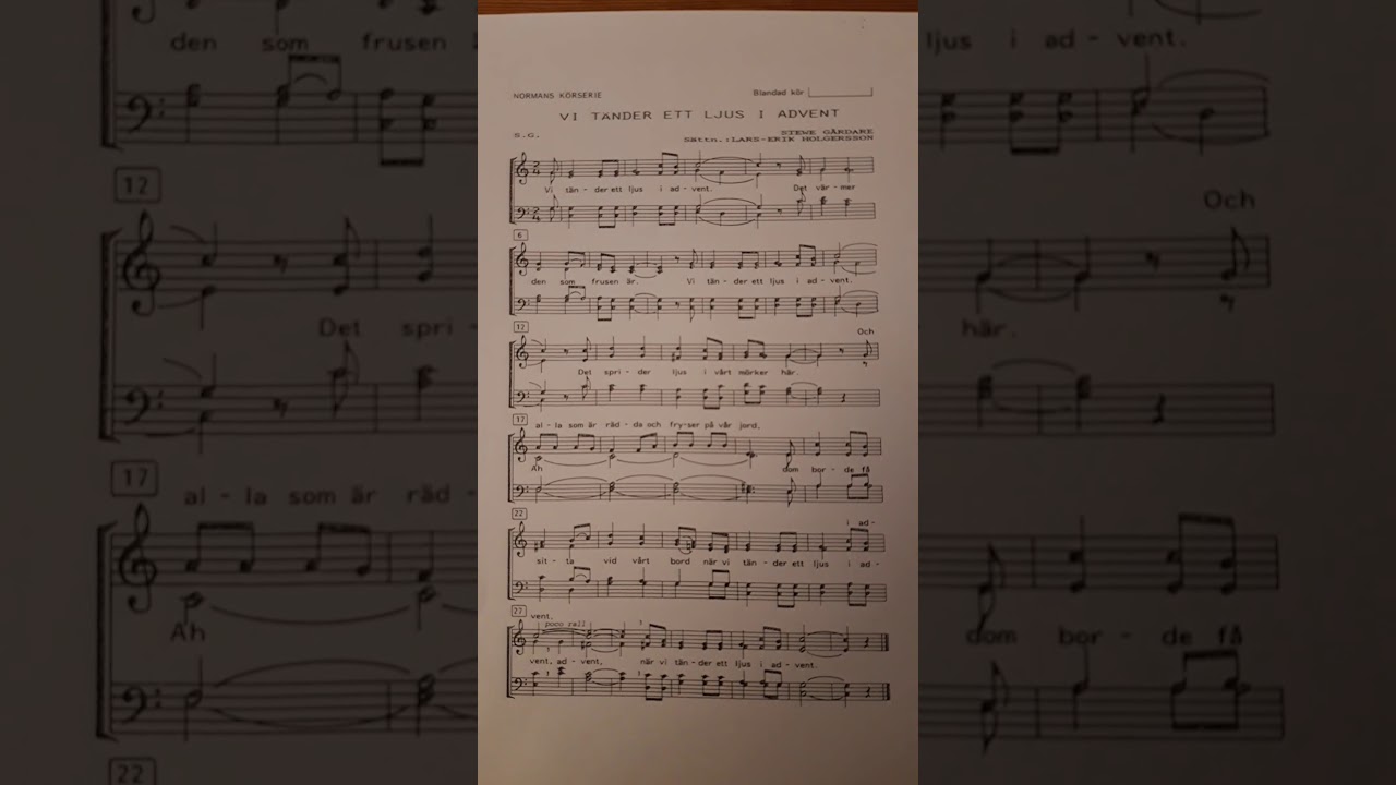 Vi Tänder Ett Ljus I Advent Text