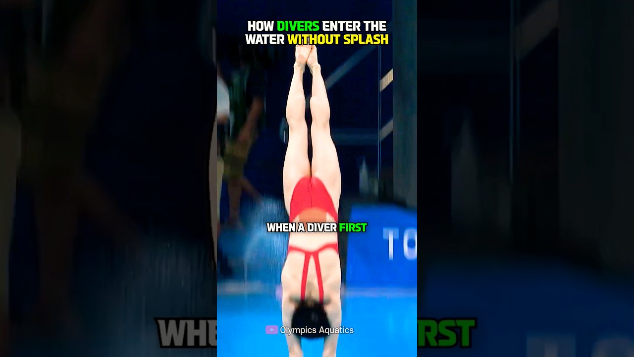 How diver enter the water without splash