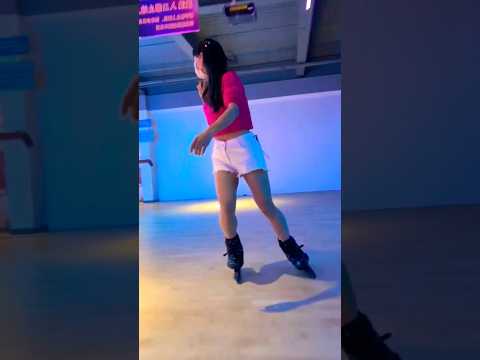 girl skating with safari song #korean #korean #skating #skater #dance #viral #bts #btsarmy #shorts