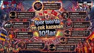 Spor Toto Da En Çok Kazanan Şampiyon 10Lar