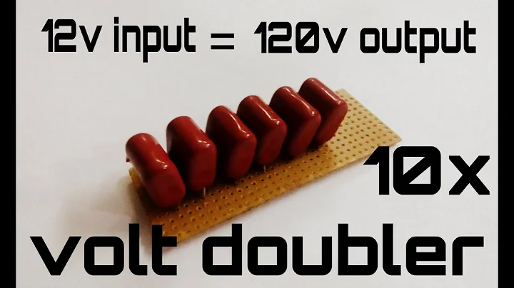 Simple Volt multiplier 10x using pf/capacitor and diode | volt booster.