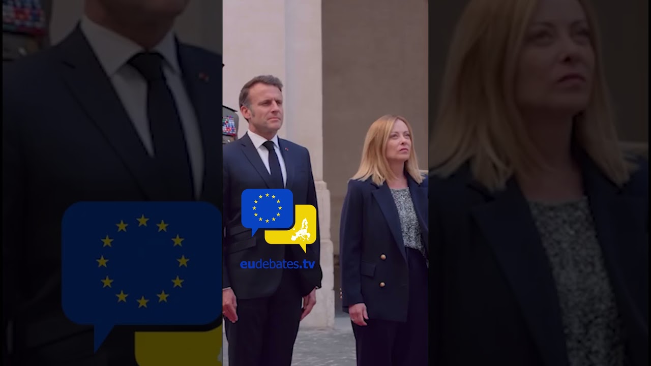 🇮🇹🎶 French President Stands in Silence for the Italian Anthem in Rome 🇫🇷✨Meloni Welcomes Macron!