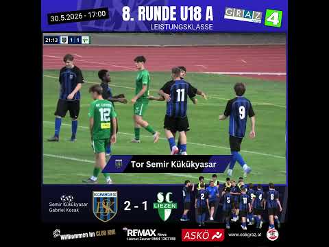 🔶 Ausgleich Semir Kükükyasar ESK Graz zum 1:1