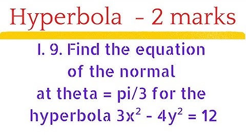 2B | Hyperbola | 1st Roman : 9th problem @EAG