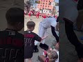 This Boy's Reaction to Meeting the Mascot #heartwarming #baseball #shorts