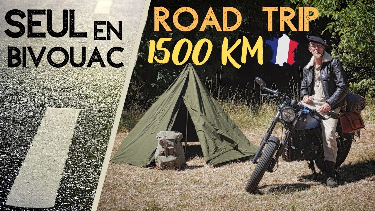 1500 KM À TRAVERS LA FRANCE SEUL EN MOTO 125 cm3 | ROAD TRIP BUSHCRAFT -  YouTube