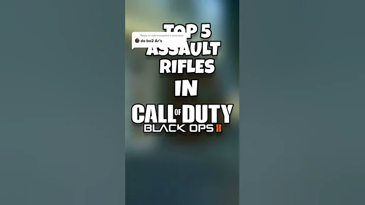 TOP 5 AR's IN BO2! | Call of Duty #shorts