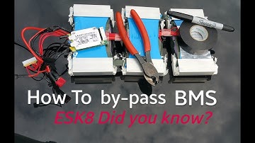 How to by-pass BMS on electric skateboard. MORE POWER!