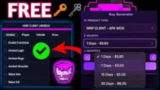 DRIP CLIENT NEW UPDATE DONE | AIM KILL|DRIP CLIENT MOD MENU|AUTO KILL|NO BAN BLACKLIST|MOBILE PANEL