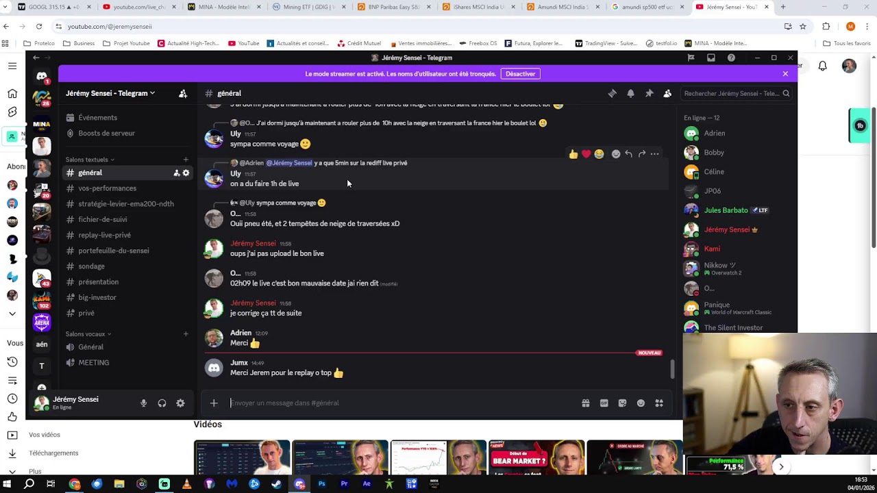1er Live de l'année, je réponds à vos questions