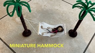 Miniature Hammock | Dollhouse Furniture