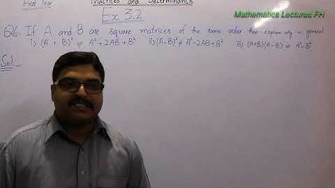 Question 6 Exercise 3.2 Chapter 3 class First Year Mathematics || Mathematics Lectures FH