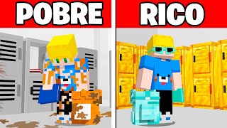 ESCOLA DE POBRE vs ESCOLA DE RICO no minecraft