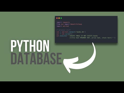 How to store data with Python and SQLite3