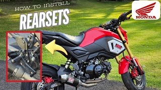Honda GROM Upgrades - How To Install Rearsets