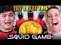 Try To Eat Challenge - Squid Game (Dalgona Candy, Tteokbokki, Dosirak)