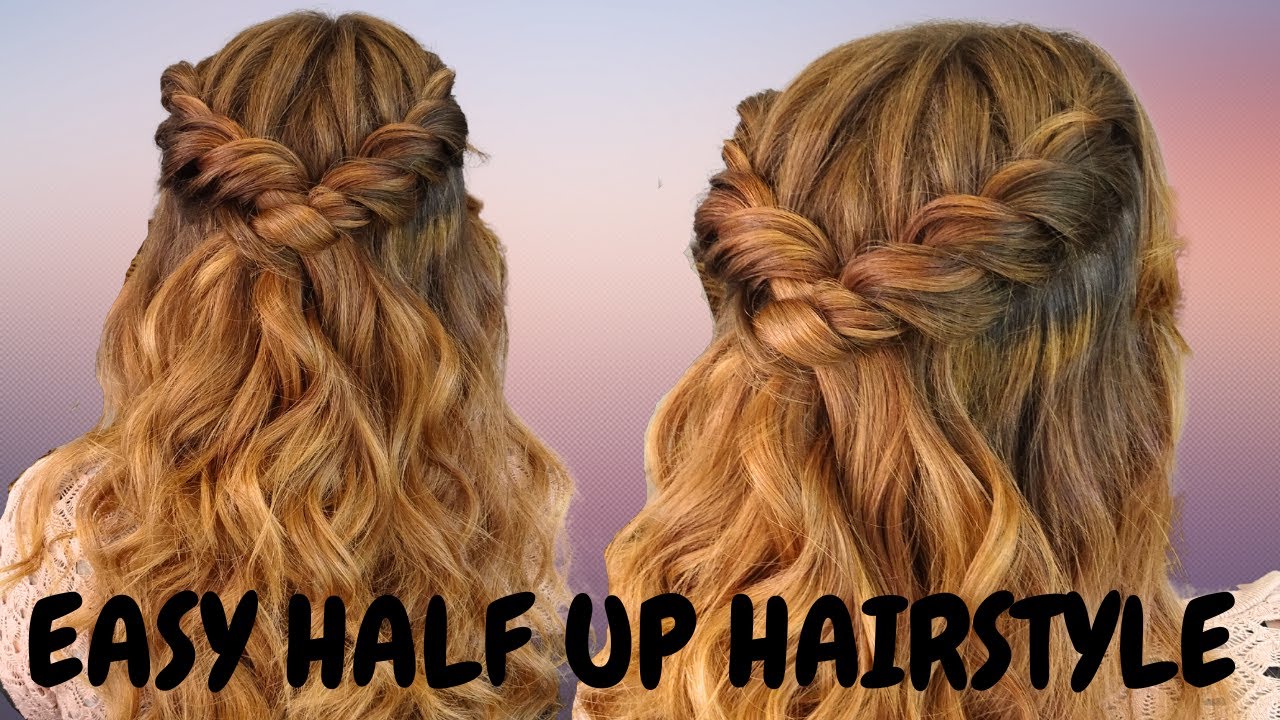 Easy 5 Minute Twisted Top Knot Half up Tutorial