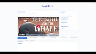 'Insightify: Summarize & Translate ANY YouTube Video Instantly!'