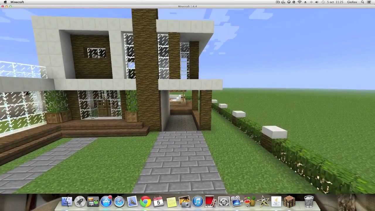 Como hacer una Linda Casa Moderna en Minecraft (PT1) - YouTube