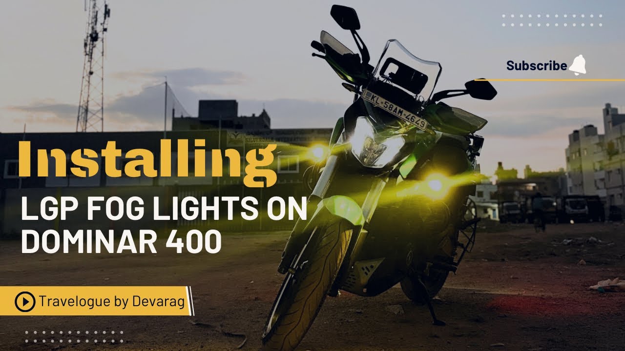 Installing LGP DK330 Fog lights on My Domianar 400 2025 Edition | Malayalam | Bangalore | 