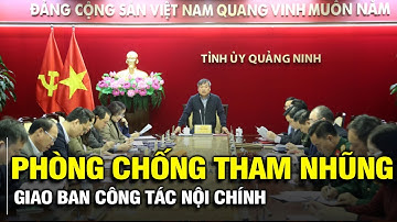 Giao ban công tác nội chính, phòng chống tham nhũng, lãng phí, tiêu cực và cải cách tư pháp