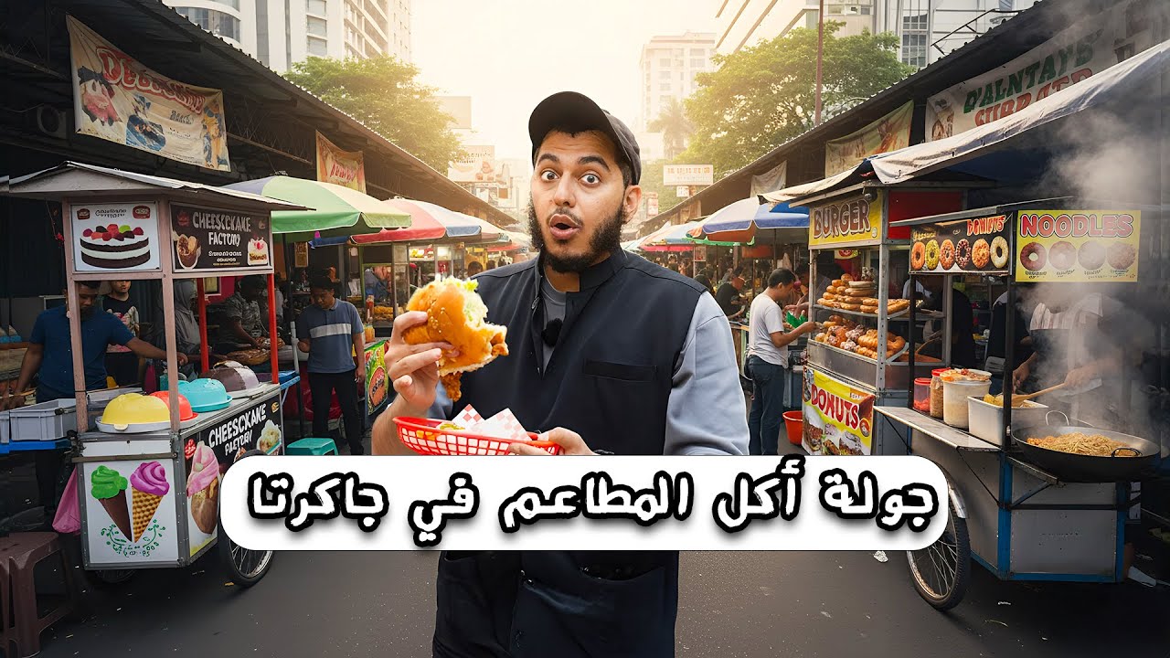 جولة أكل مطاعم الشارع في جاكرتا 🇮🇩😋 |