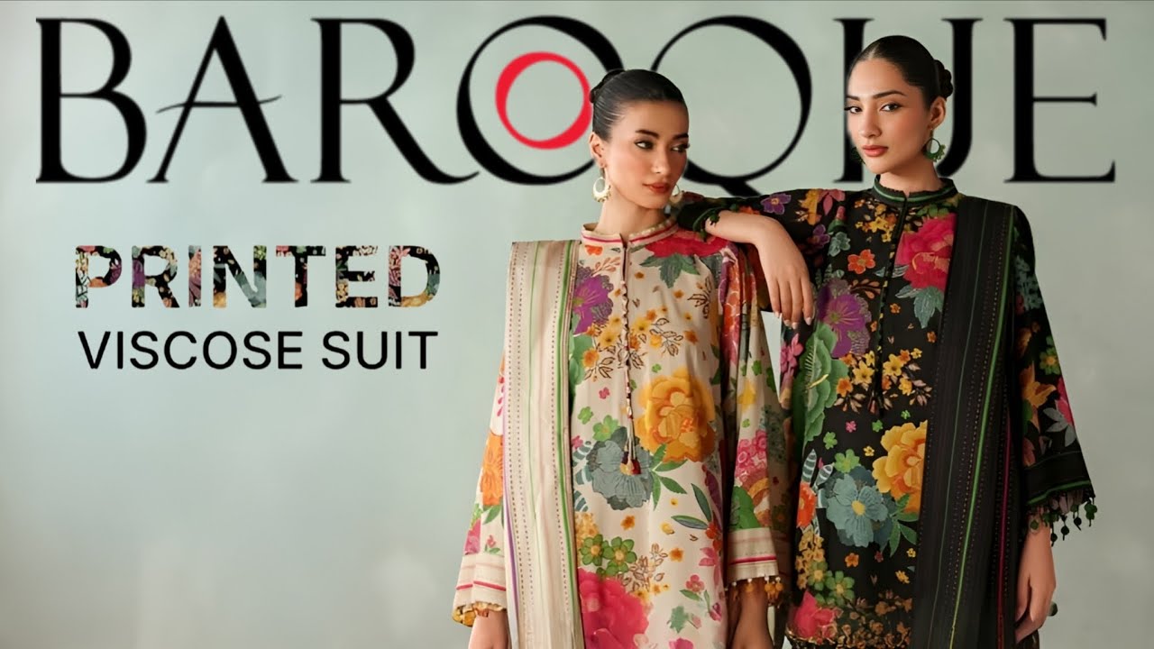 Baroque Winter Unstitched Collection 2025 | Baroque Printed Viscose Unstitched Collection 2025