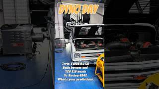 Dyno Day Twin Turbo LS 5.3. How Much Did We Make. Put Your Guesses In #carlover #turbols #c10 