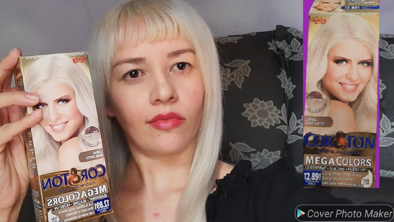 RETOCANDO A RAIZ DO CABELO/TINTA COR &TON 12.891 LOIRO SURPER PEROLA ...