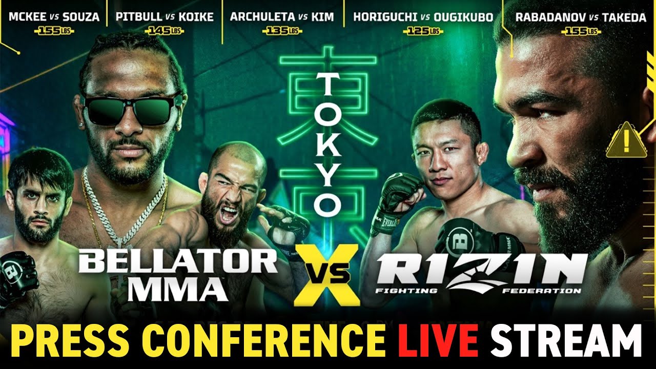 Bellator MMA vs Rizin NYE - PRESS CONFERENCE LIVE Stream