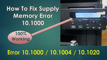 HP laserjet Pro MFP M176N Supply Memory Error 10.1000 / 10.1004 / 10.1020 Fix supply memory error