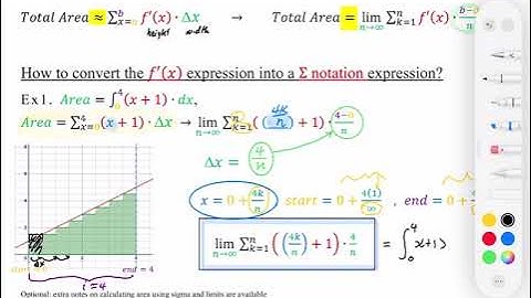 02b Riemann Sums to Integrals Using Limit Part1