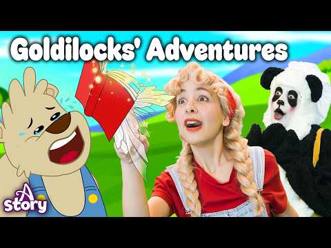 Goldilocks' Adventures: 3 Bears, Panda Family & Mystery Book 🐼🐻📕 | English Fairy Tales | A Story