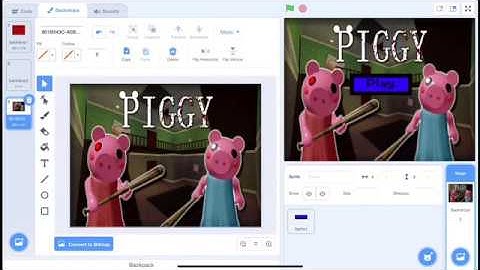 How to make a Piggy game on scratch Part 1