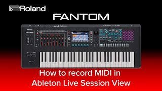 Roland FANTOM - How to record MIDI in Ableton Live Session View