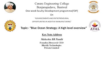 AICTE ATAL FDP ON "Advancements And Entrepreneurial Opportunities In AM" Day 4 Session 1