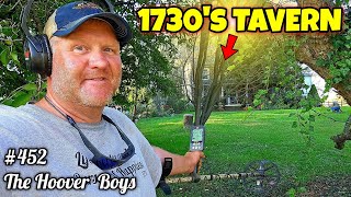 Metal Detecting a 1730's TAVERN for LOST COINS & Treasure!