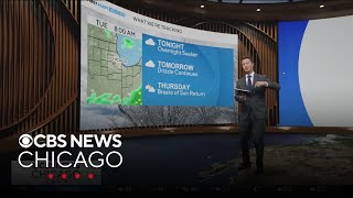 Chicago weather: soaking rain overnight, drizzle on Tuesday