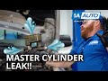 Soft, Squishy Brakes? Hard to Stop? How to Diagnose Brake Master Cylinder Leak!