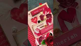 Beautiful Valentine’s Day scrapbook for husband #diy #scrapbooking #growingcraft #scrapbookpaper diy