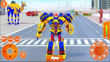 Police Camel Flying Car Robot Transforming Game 2023 - Android iOS Gameplay