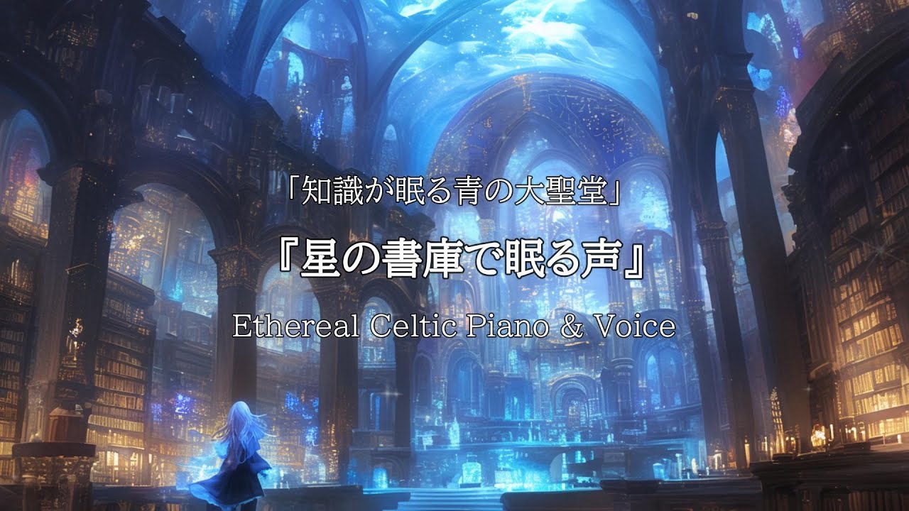 【作業用BGM】「星と知識が眠る青の大聖堂｜透き通る歌声とピアノのケルト音楽」【癒し|リラックス】散歩 | 読書 |勉強 | 瞑想