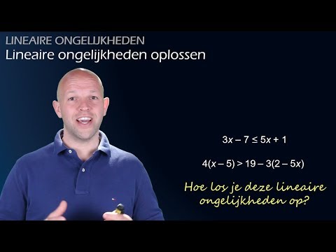 Video: Hoe los je een lineaire ongelijkheidsvergelijking op?