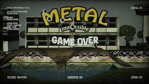 🇵🇹 - GODOT 4.5 - Metal Impossible - "2D Retro Game" ( But using 3D models and a CRTV shader )
