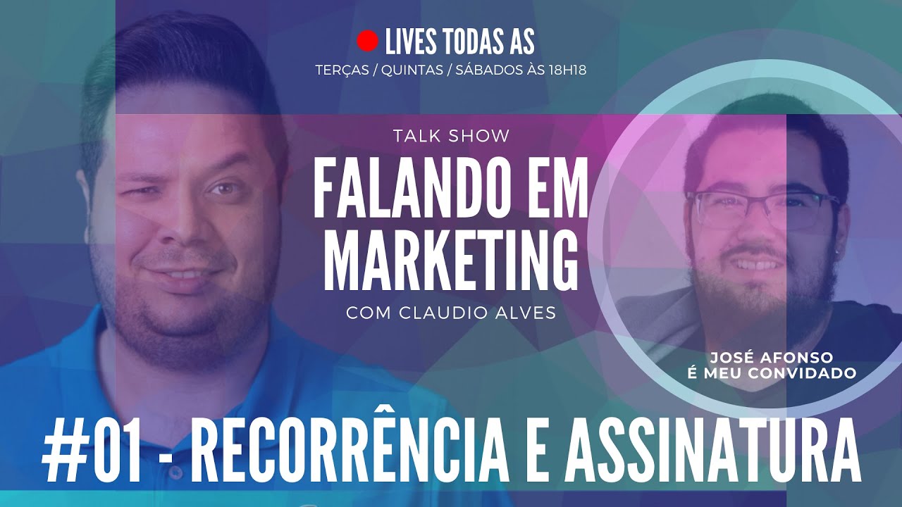 Talk Show Falando em Marketing com Claudio Alves |  José Afonso como meu convidado