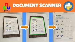 Document Scanner, using OpenCV python !!!!!!