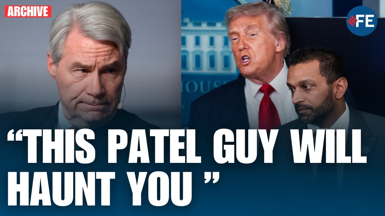 “This Patel Guy Will Come Back to Haunt You”: Whitehouse Warns Trump | WORLD NEWS | US NEWS