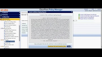 How to get Clearpass Server Certificate Signed by ADCS